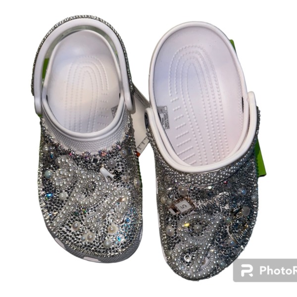 Bridal white crocs 1